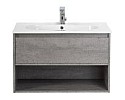 Тумба Cemento Grigio 80 см BelBagno Kraft KRAFT-800-1C-SO-CG