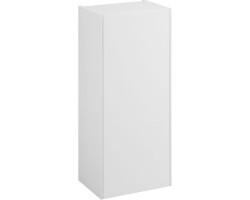 Шкаф одностворчатый 34,6x85 см белый глянец\/белый матовый L\/R Акватон Асти 1A262903AX2B0