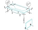 Крепление для боковой панели Cezares CZR-SCR-FIX-3-KIT