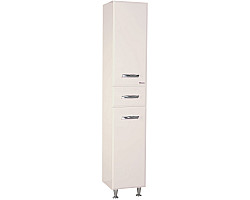 Пенал Bellezza Балтика 4628904100075 напольный L\/R, с бельевой корзиной, бежевый глянец