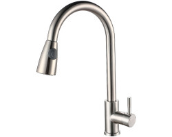 Смеситель для кухни Ростовская Мануфактура Сантехники SUS124-017F-2 Нержавеющая сталь