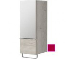 Полуколонна малиновый глянец с зеркальной дверцей шарниры слева Jacob Delafon Odeon Up EB893G-R3