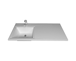Раковина Style Line Estetus Даллас 100 L СС-00002390 с местом под стиральную машину Белая