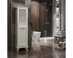 Пенал напольный слоновая кость с бельевой корзиной L Opadiris Борджи Z0000012564