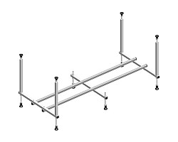 Каркас для ванны 170x75\/70 Timo KT17