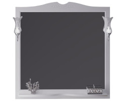 Зеркало 101x102,6 см белый матовый Opadiris Валери