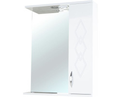 Зеркальный шкаф 60x72,2 см белый глянец R Bellezza Элеганс 4618609521015