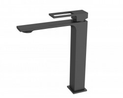 Смеситель для накладной раковины без донного клапана BelBagno LUCE LUC-LMC-NERO-W0