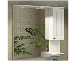 Зеркальный шкаф 85x82 см слоновая кость Comforty Севилья 00003132625
