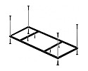 Каркас для ванны Cezares Plane solo EMP-170-80-MF-R