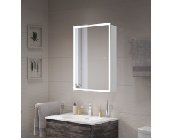 Зеркальный шкаф 500x800x155мм со встроенной подсветкой и сенсорным выключателем BelBagno SPC-GRT-500/800-1A-LED-TCH