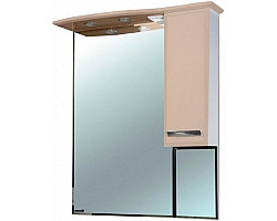 Зеркальный шкаф 88x100,4 см бежевый глянец\/белый глянец R Bellezza Балтика 4618915001072