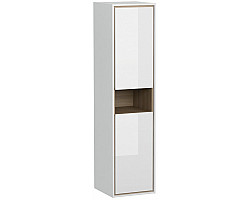 Пенал Cersanit Louna SL-LOU\/Wh подвесной L\/R, белый глянец\/дуб