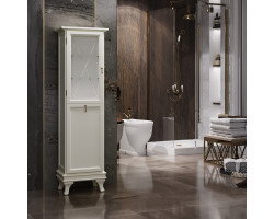 Пенал Opadiris Борджи Z0000012564 напольный L, с бельевой корзиной, слоновая кость