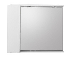 Зеркальный шкаф 90x75 см Bianco Lucido BelBagno Marino MARINO-SPC-900\/750-1A-BL-P-L