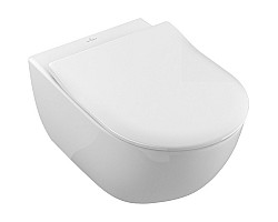 Унитаз подвесной Villeroy & Boch Subway 2.0 5614R2R1 безободковый, с сиденьем микролифт, альпийский белый