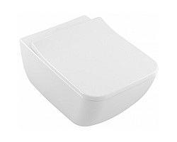 Унитаз подвесной Villeroy & Boch Venticello 4611RSR1 безободковый, с сиденьем микролифт, альпийский белый