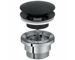 Донный клапан Jacob Delafon E30536-BL click-clack Черный матовый