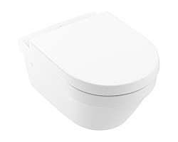 Унитаз подвесной Villeroy & Boch Architectura 4694HR01 безободковый, с сиденьем микролифт, альпийский белый