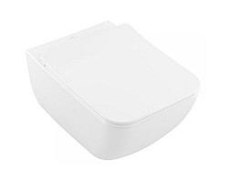 Унитаз подвесной Villeroy & Boch Venticello 4611RL01 безободковый, с сиденьем микролифт, альпийский белый