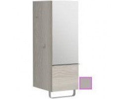 Полуколонна серый титан глянец с зеркальной дверцей шарниры справа Jacob Delafon Odeon Up EB893D-N21