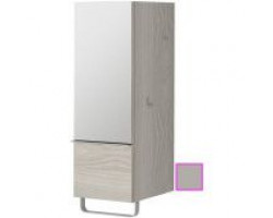 Полуколонна серый титан глянец с зеркальной дверцей шарниры слева Jacob Delafon Odeon Up EB893G-N21