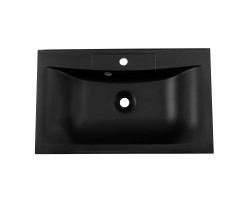 Раковина из искусственного мрамора Art&Max AM-LAV-750-MR-FP-Nero