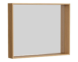 Зеркало 100x80 см дуб золотой Aqwella Basic BAS0210DZ