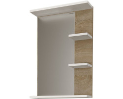 Зеркало 47x70 см дуб сонома\/белый глянец Grossman Поло 204701