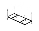 Каркас для ванны Cezares Eco EMP-160-70-MF-R