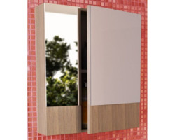 Зеркальный шкаф 60x67 см сосна лоредо Comforty Ницца 00003120774