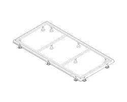 Каркас для душевого поддона Creto Etna 120х70 2-0077