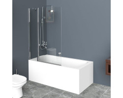 Шторка для ванны 100 см BelBagno UNO-V-11-100\/150-C-Cr прозрачное