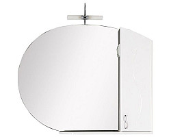 Зеркальный шкаф 108x84,9 см белый Aquanet Моника 00186776
