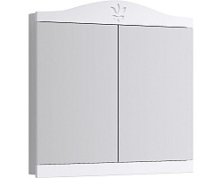 Зеркальный шкаф 85x93,5 см белый глянец Aqwella Franchesca FR0408