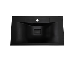 Раковина из искусственного мрамора BelBagno BB800/450-LV-ART-PR-NERO