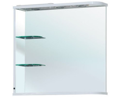 Зеркало 71x68 см белый глянец L Bellezza Рио 4613611062013