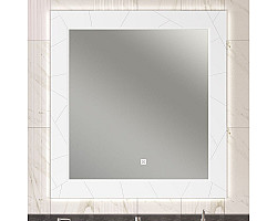 Зеркало 100x100 см белый матовый Opadiris Луиджи 00-00004259