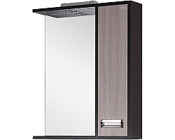 Зеркальный шкаф 58x71,2 см венге луизиана\/ясень шимо светлый R Onika Гамма 205828