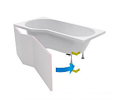 Фронтальная панель для ванны Excellent Be Spot 160 L OBEX.BSL16.WH