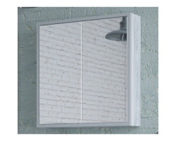 Зеркальный шкаф 70x70 см арт\/серый Corozo Айрон SD-00000279