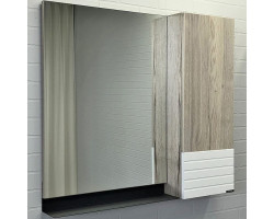 Зеркальный шкаф Comforty Страсбург 90 00-00006573 Дуб дымчатый