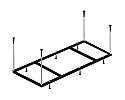 Каркас для ванны Riho 200х90 2YNVN1019