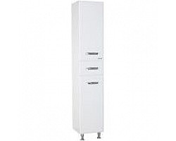 Пенал напольный с бельевой корзиной белый глянец L\/R Bellezza Балтика 4628904100013