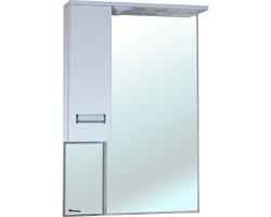 Зеркальный шкаф 58x80 см белый глянец L Bellezza Сиена 4613909002011