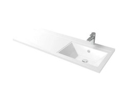 Раковина - столешница Aquanet Dolomite Персона 120 R 168174 Белая