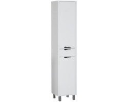 Пенал Aquanet Гретта 00177010 напольный R, с бельевой корзиной, белый