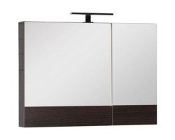 Зеркальный шкаф 90x67 см венге Aquanet Нота 00159110