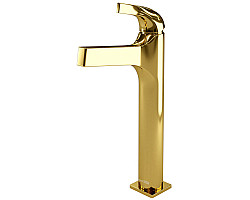 Смеситель для раковины WasserKRAFT Sauer 7103H золотой