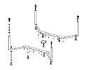 Каркас для ванны Riho Colorado 180х180 2YNCL1019 усиленный